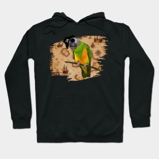 Pirate Map  Senegal Parrot Hoodie